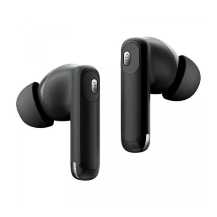 Навушники бездротові Blackview AirBuds 12, Black, Bluetooth 5.4, мікрофон, ANC + ENC, 32 Ом, 90 дБ, акумулятор 400 mAh, IPX7, Type-C, радіус дії до 10 м, час роботи до 28 год, сенсорний LED-дисплей на кейсі (6931548319719)
