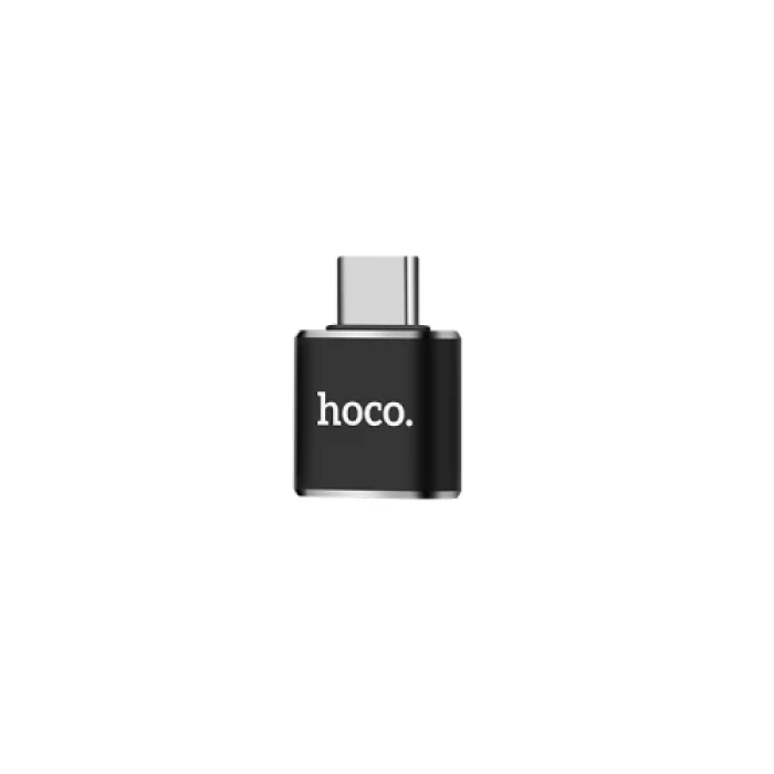 Перехідник Hoco UA5 Type-C — USB 2.0 чорного кольору
