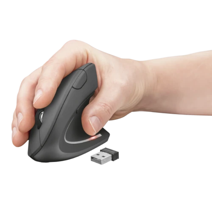 Бездротова вертикальна миша Trust Verto Ergonomic на 6 кнопок
