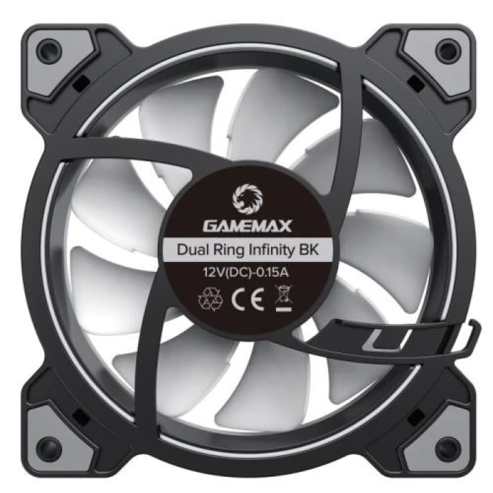 Комплект вентиляторів GameMax DRH400 для корпусу з RGB