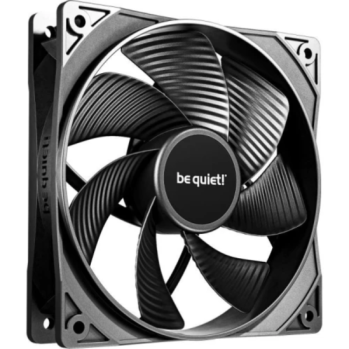 Вентилятор 120 мм, be quiet! Pure Wings 3 Reverse, Black, 3 шт, 120х120х25 мм, до 1600 об/хв, до 25.5 дБ, 4-pin (PWM, 46 см), пiдшипник ковзання з гвинтовою нарізкою (BL137)