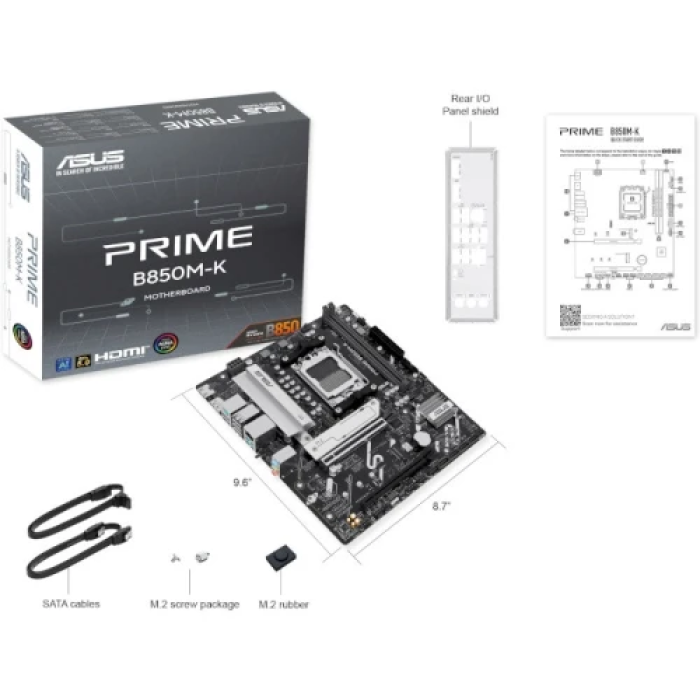 Материнська плата Asus PRIME B850M-K для компактного ПК на AM5