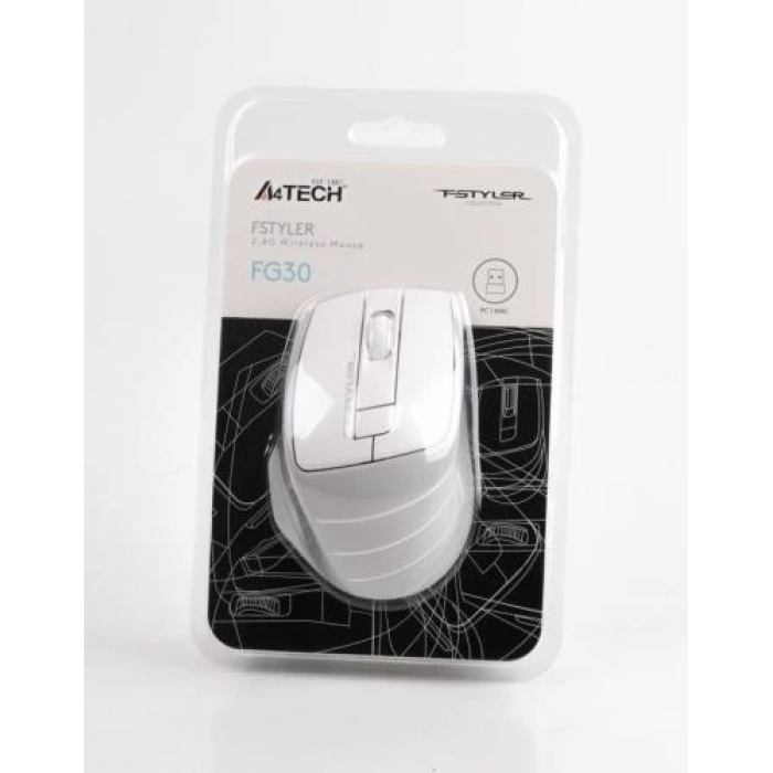 Бездротова миша A4Tech Fstyler FG30 Grey+White