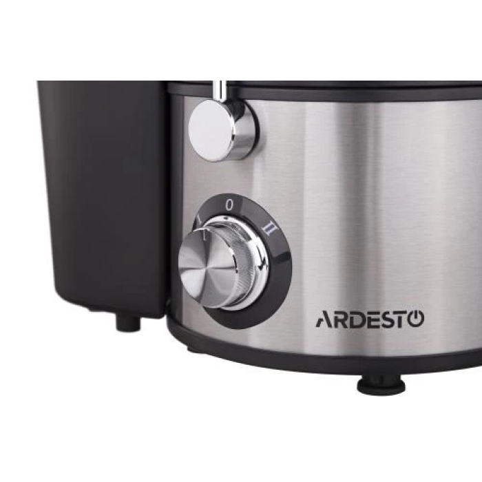 Соковитискач Ardesto JEG-1000, Black/Silver, 1000W, відцентровий, 2 режими, ємність для соку 500 мл, резервуар для макухи 1.5 л, захист від перегріву