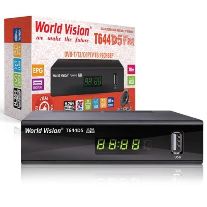 TV-тюнер World Vision Т644D5 FM для DVB-T2/T/C та IPTV