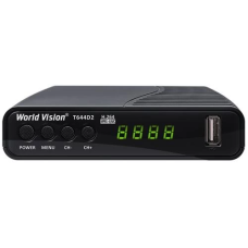ТВ-тюнер (цифрова приставка) World Vision T644D2 FM, Black