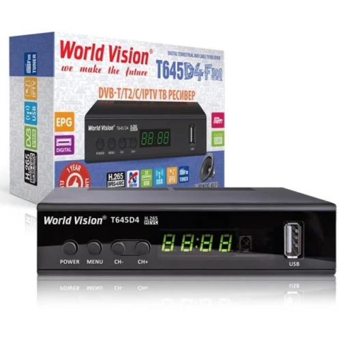 ТВ-тюнер World Vision T645D4 для DVB-T2, DVB-T, DVB-C та IPTV