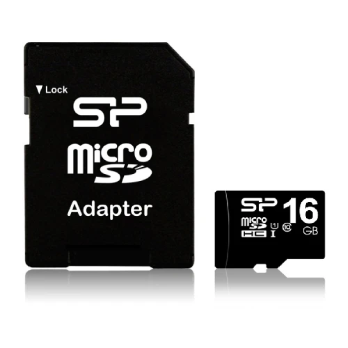 Карта пам’яті microSDHC Silicon Power 16 ГБ з SD-адаптером