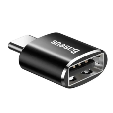 Перехідник Type-C — USB (адаптер) Baseus CATOTG-01 USB 2.0, чорний