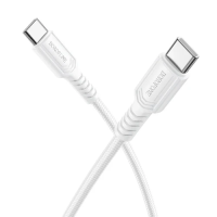 Кабель USB Type-C (кабель для заряджання) Borofone BX116 60 Вт, 1 м, білий
