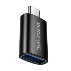 Перехідник USB Type-C (адаптер) Borofone BV26C, чорний, USB 3.0