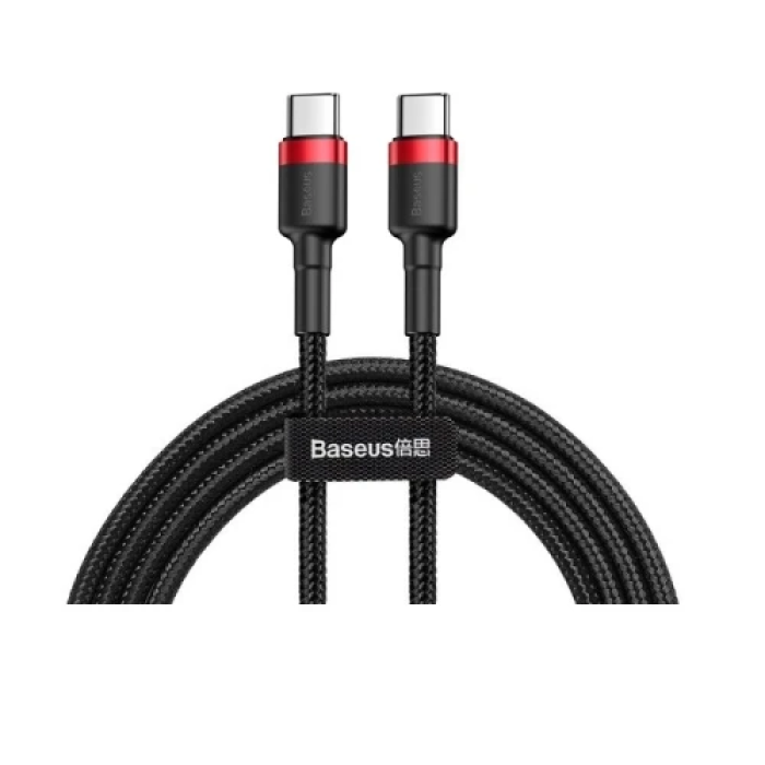 Кабель USB Type-C — Type-C Baseus Cafule 1 м, 60 Вт