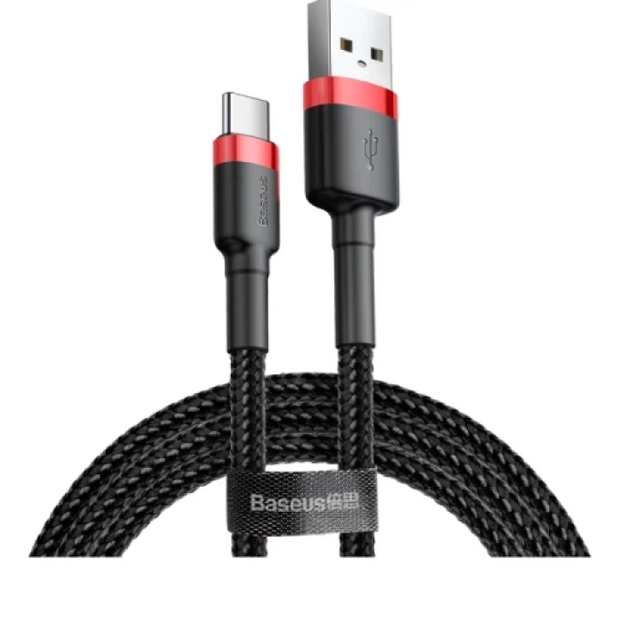 Кабель Baseus Cafule USB-A — USB Type-C 1 м, 3 А