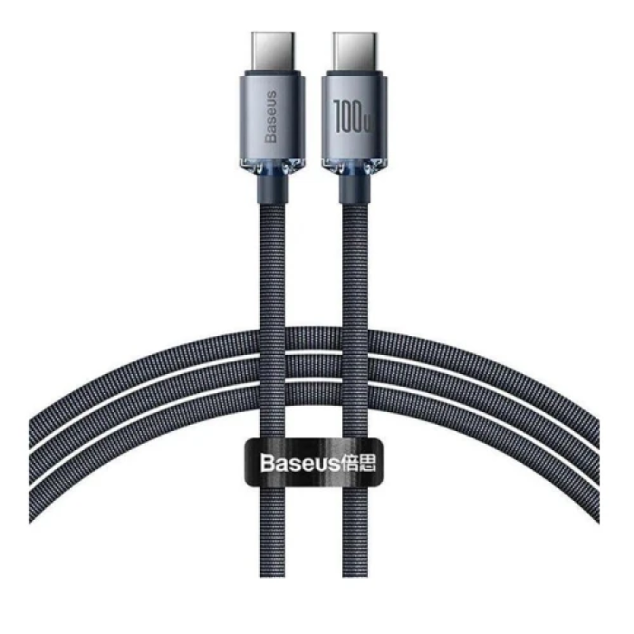 Кабель Baseus Crystal Shine USB Type-C – USB Type-C, 1,2 м