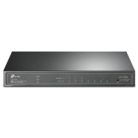 Комутатор (мережевий комутатор) TP-Link TL-SG2008P 8 портів, PoE 62 Вт