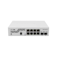 Комутатор MikroTik CSS610-8G-2S+IN, White, 2xSFP+, 8xGLan, IP20, 200х167х46 мм
