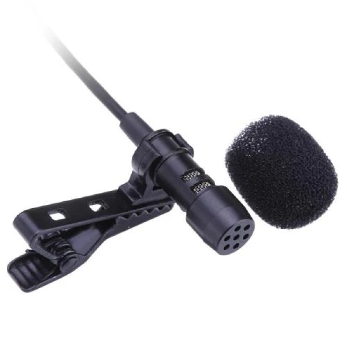 Мікрофон Extradigital FLM1911, Black, 3.5 мм, 30 dB, 1.5 м, на кліпсі