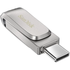Флешка USB (USB-накопичувач) SanDisk Ultra Dual Luxe 256 ГБ Type-C / USB-A, Silver