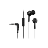 Навушники Panasonic RP-TCM115GC-K Black, Mini jack (3.5 мм), вкладиші, кабель 1,1 м