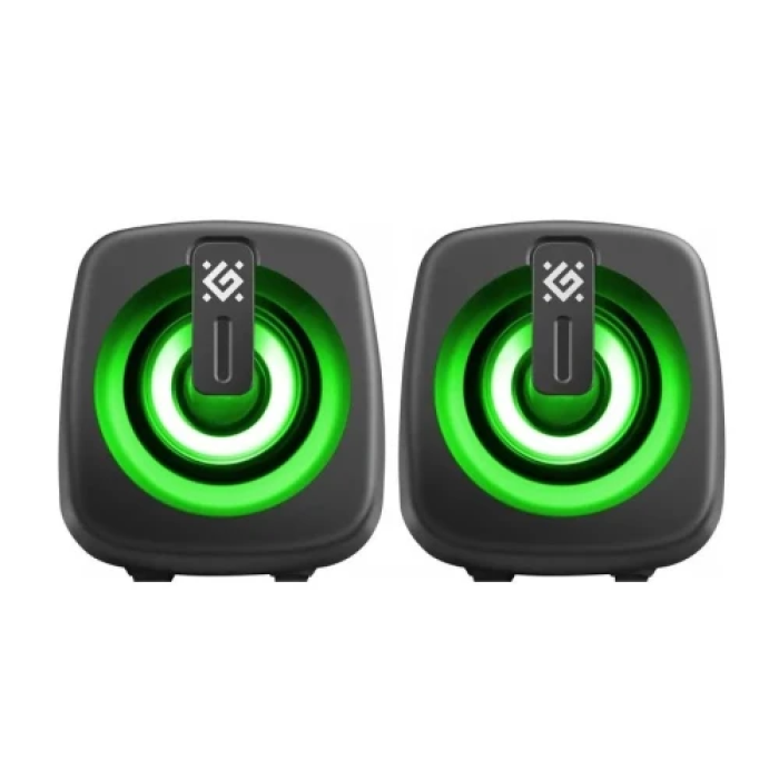 Колонки Defender J1 2.0 з RGB-підсвічуванням і потужністю 6 Вт
