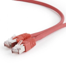 Патч-корд (мережевий кабель) Cablexpert Cat.6a 0,5 м червоний