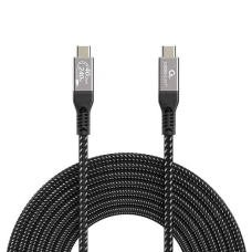 Кабель Type-C - Type-C, 1.5 м, Black, Cablexpert, 240 Вт, 5A (CCBP-USB4-CMCM240-1.5M)