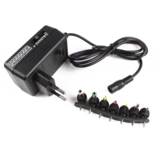 Мережевий зарядний пристрій EnerGenie універсальний EG-MC-008 12W, 3-12V, 1A, 7 Г-подібних роз'ємів Jack 3,5 мм, Jack 2.5 мм, 3.5 x 1.35 x 10 мм, 5.0 x 2.1 x 10 мм, 5.5 x 2.5 x 10 мм, 2.35 x 0.75 x 10 мм, 4.0 x 1.7 x 10 мм