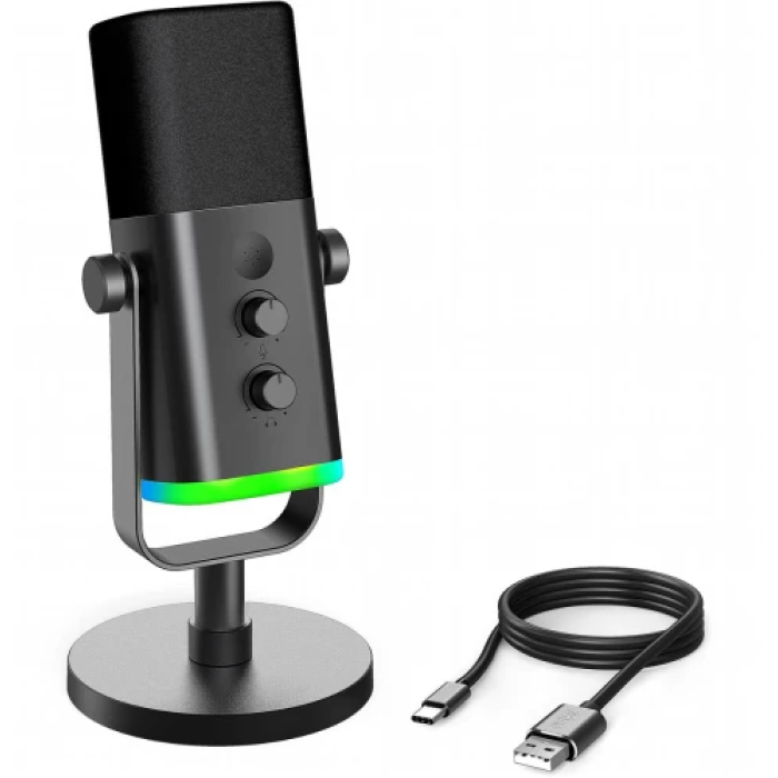 Мікрофон Fifine AM8 із USB, XLR і підсвічуванням