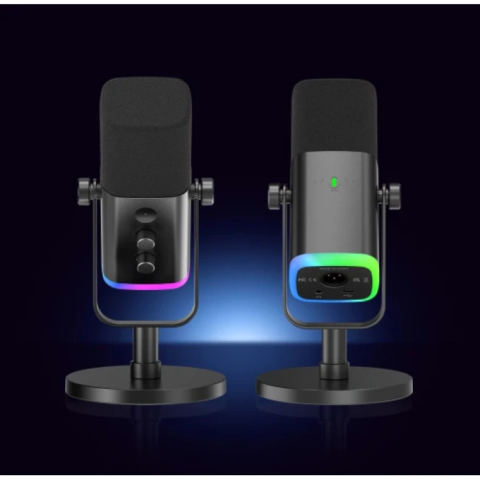 Мікрофон Fifine AM8 із USB, XLR і підсвічуванням