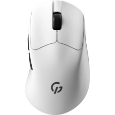 Миша бездротова GamePro "Genesis Avenger", White, Bluetooth / 2.4GHz USB / Type-C, оптична (сенсор PixArt PMW 3311), 400 - 24 000 dpi, 6 кнопок, перемикачі Huano 80M, акумулятор (GM096W)