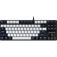Клавіатура GamePro Genesis Metallic, Black/Grey, USB, механічна (перемикачі Outemu RED), біле LED підсвічування, 87 кнопок (87%), 1.75 м, UA/EN (MK110B)