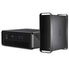 Неттоп Chuwi CoreBox, Dark Grey, Core i5-8259U (4x2.3-3.8 ГГц), 8Gb LPDDR4, 256Gb SSD, Iris Plus 655, WiFi 5, GLan, 4xUSB 3.0, HDMI/DP, Windows 10 Home