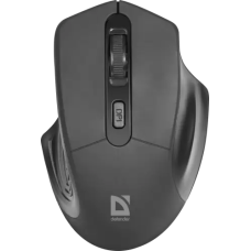 Миша бездротова Defender Datum MB-345, Black, USB, оптична, 800/1200/1600 dpi, 4 кнопки, 2xAAA (52345)