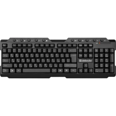 Клавіатура бездротова Defender Element HB-195 (UKR), Black, USB, мембранна, 1xAA (45189)