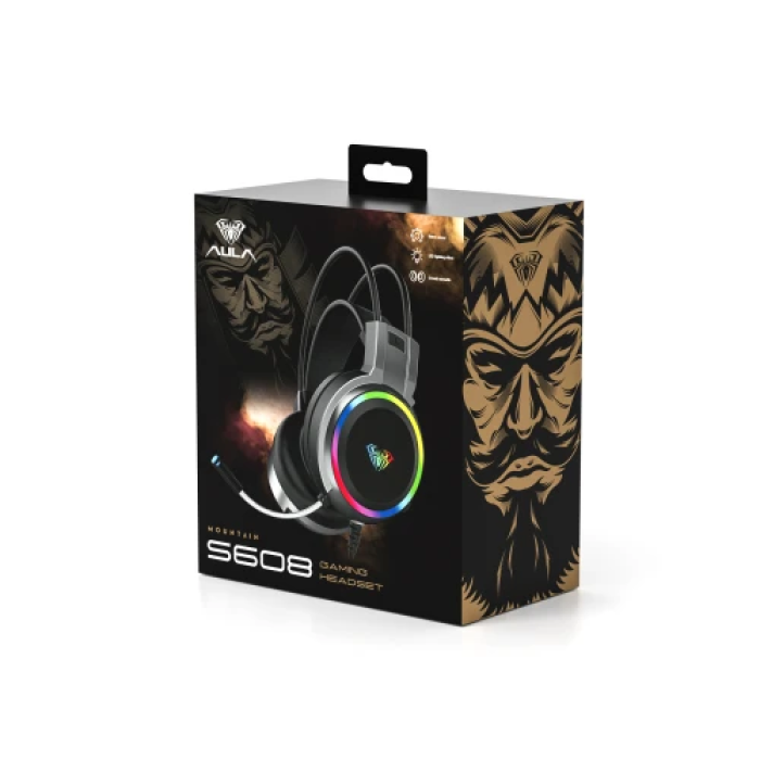 Ігрові навушники Aula S608 Wired з RGB-підсвічуванням