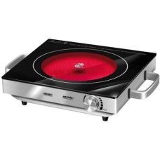 Настільна плита MPM MKE-22, Black, 2000Вт, інфрачервона, 1 конфорка, діаметр поверхні нагріву 16см