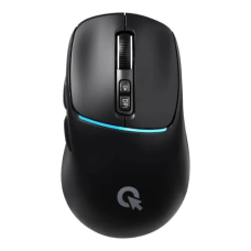 Миша бездротова OfficePro M468B, Black, Bluetooth / USB 2.4GHz, оптична (сенсор PixArt 3212IC), 800-4800 dpi, RGB підсвічування, 8 кнопок, перемикачі Huano, акумулятор 500 mAh