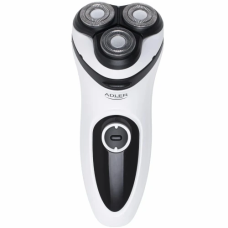 Електробритва Adler AD-2910W, White, сухе гоління, 3 гоління гоління, живлення від акумулятора, дорожній чохол
