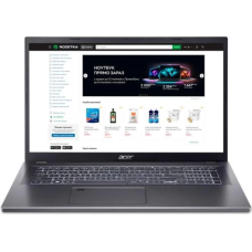 Ноутбук Acer Aspire 17 A17-51M-52RX, 17.3" (1920x1080, IPS), Core 5 120U (10x1.4-5.0 GHz), 16Gb LPDDR5, 512Gb NVMe, Intel Graphics, WiFi 6E, Bluetooth 5.3, Web, 1xType-C / 2xUSB 3.0, HDMI, 48 Wh, Без ОС (NX.J0JEU.001)