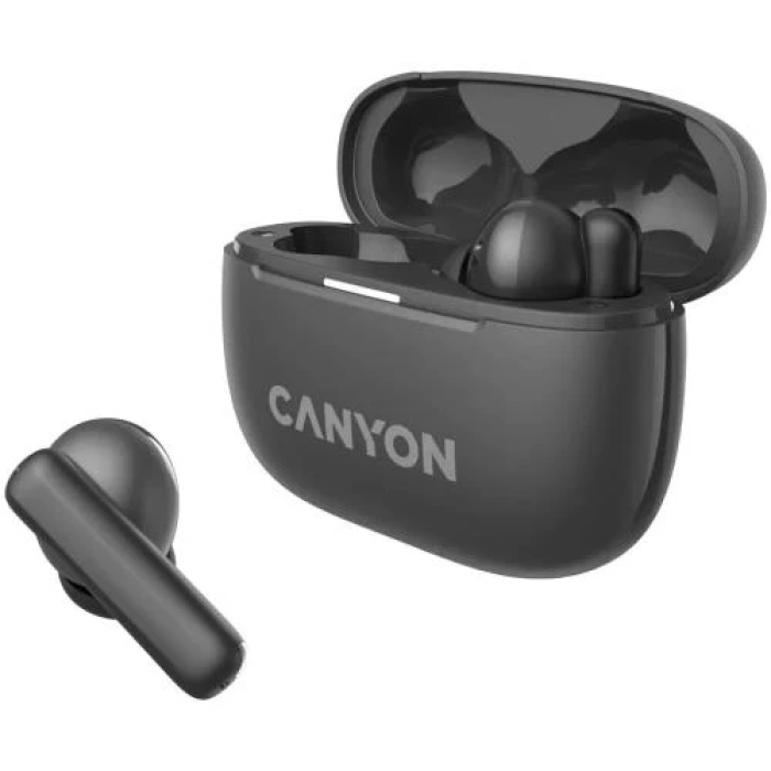 Бездротові навушники Canyon TWS-10 з ANC у кольорі Dark Grey