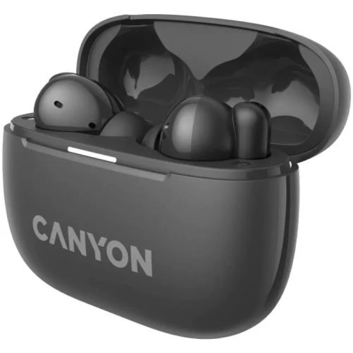 Бездротові навушники Canyon TWS-10 з ANC у кольорі Dark Grey
