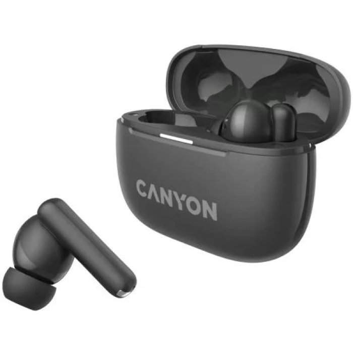 Бездротові навушники Canyon TWS-10 з ANC у кольорі Dark Grey