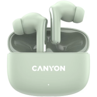 Навушники бездротові (вакуумні) Canyon TWS-9 OnGo 9 Light Green, Bluetooth 5.4