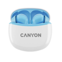Бездротові навушники (TWS-гарнітура) Canyon TWS-5 сині, Bluetooth 5.3
