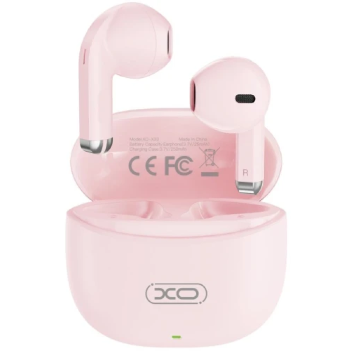 Бездротові навушники XO X33 Pink з мікрофоном
