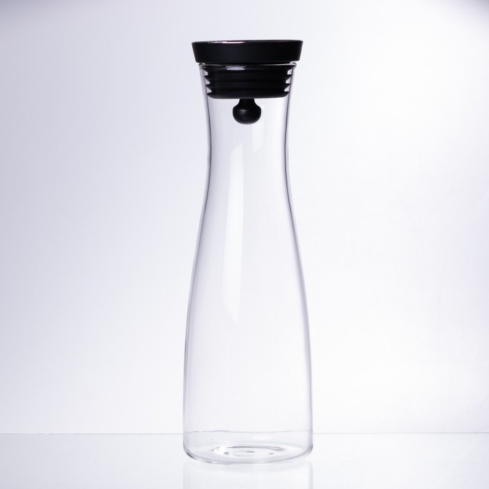 Скляний графін із кришкою 1.5 (л) для води, соку, лимонаду HP-19-44 (34981)