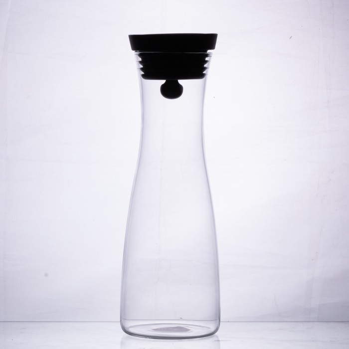 Скляний графін із кришкою 1.5 (л) для води, соку, лимонаду HP-19-44 (34981)