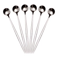 Набір десертних ложок 6 штук нержавіючої сталі 20.5 (см) Срібло HP-8-32 (40380)