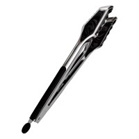 Щипці кухонні металеві 34×4.5 (см) кулінарні щипці для м'яса, риби, гриля кухарські щипці HP-8-66 (44393)