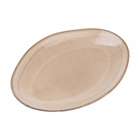 Блюдо сервірувальне овальне 33.5х23 см керамічне, бежеве HP23380 (82294)
